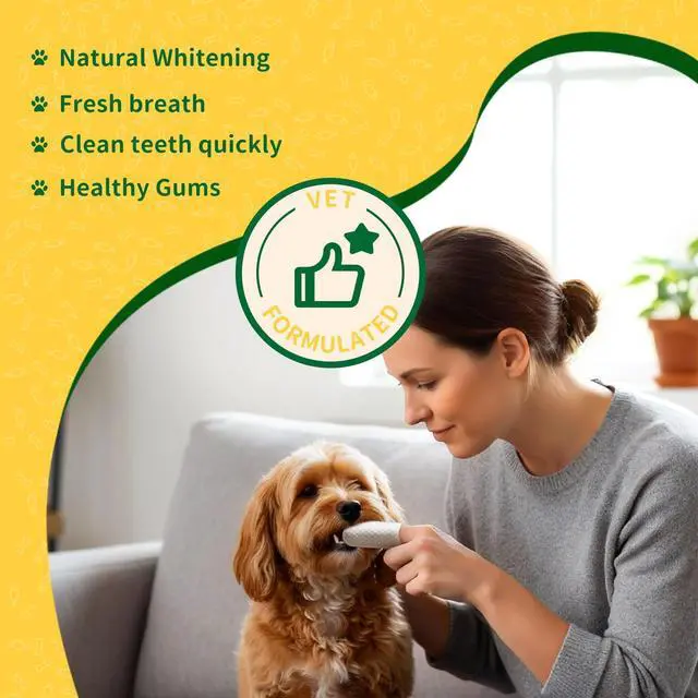 Alt view image 6 of 7 - Dental Care Finger Wipes for Dogs & Cats, 50 Counts, Unscented