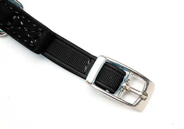 Alt view image 3 of 4 - Heart Bling Cat Collar with Safety Belt and Bell 8-11 Inches (Black)