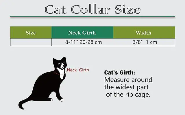 Alt view image 4 of 4 - Heart Bling Cat Collar with Safety Belt and Bell 8-11 Inches (Black)