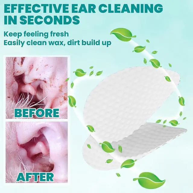 Alt view image 4 of 7 - Ear Cleaner Wipes 120 Counts, Dog Ear Cleaner, Grooming Kit Care for Dogs and Cats, Soft & Easy Otic Cleaning Pads, Remove Wax, Dirt & Stop Smelly, Itchy, Non-Irritating, Coconut Scent
