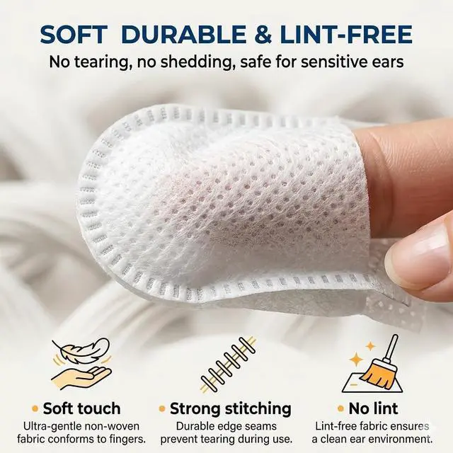 Alt view image 7 of 7 - Dog Ear Finger Wipes, 150 Count, Alcohol-Free Ear Cleaner | Soft finger wipes improve cleaning control, remove wax, dirt and odor, gentle daily care for dogs and cats