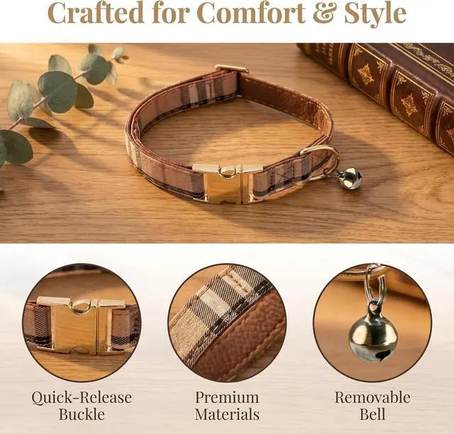Alt view image 2 of 5 - Dog Collars, Cute Soft Dog Collar, Safety Metal Buckle,Stylish Pattern Adjustable Collars for Boy and Girl Dogs Pets.