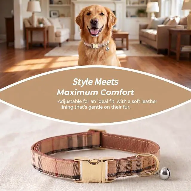 Alt view image 4 of 5 - Dog Collars, Cute Soft Dog Collar, Safety Metal Buckle,Stylish Pattern Adjustable Collars for Boy and Girl Dogs Pets.