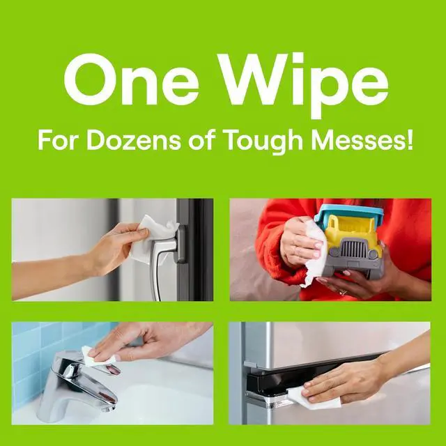 Alt view image 4 of 7 - Multi-Surface Cleaning Wipes, Garden Mint Scent, Cuts Grease & Grime, 35 Wipes