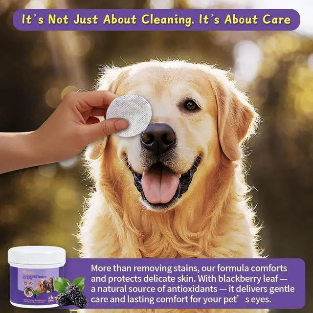 Alt view image 4 of 7 - Eye Wipes for Dogs & Cats, Gentle Tear Stain Remover, 120 Count