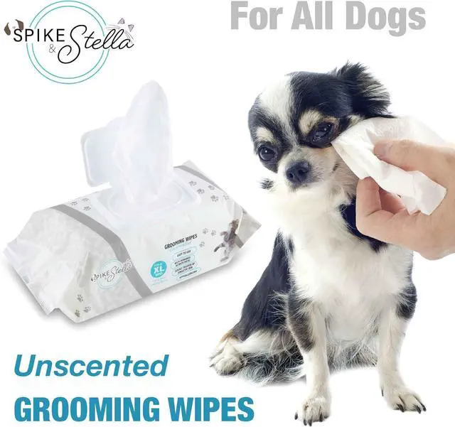 Alt view image 3 of 7 - 110 Pack Pet Grooming Wipes - Large & Extra-Large Sizes - Lavender, Aloe, & Unscented Variations - Hypoallergenic & Extra Durable - Perfect for Dogs & Cats, 8.6"x7.8"