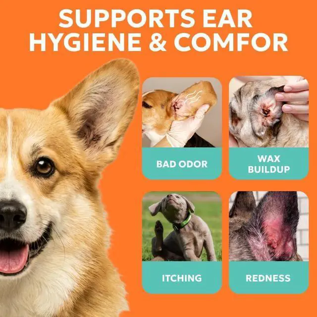 Alt view image 3 of 6 - Dog Ear Wipes, Dog Ear Cleaner, Odor Control, Dirt and Wax Removal with Soothing Aloe Vera & Eucalyptus, Regular Wipes, 100 Count