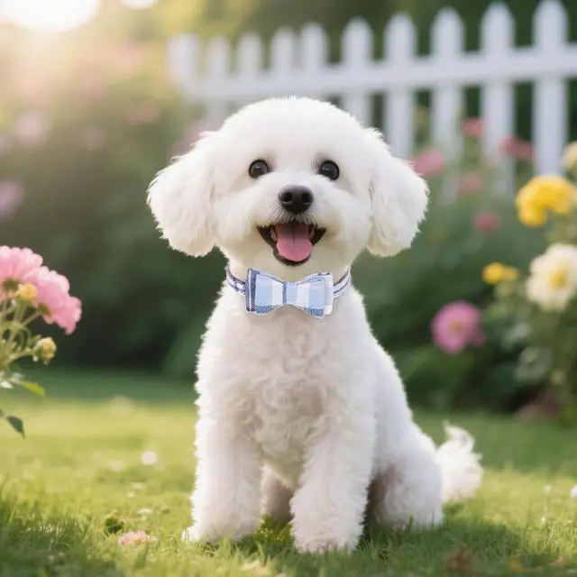 Alt view image 6 of 7 - Puppy Collar with Bell XS Dog Collar Charm Adjustable Bowtie Soft Leather for Cats Kittens Extra Small Dogs