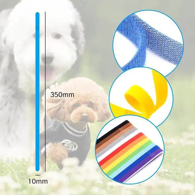 Alt view image 2 of 7 - 15Pcs Kitten Collar with Bell Puppy Collars for Newborn Teacup Dog Small Pet Extra Mini Cat Collars Adjustable Soft Plush Double Sided Colar for Kittens Puppies with Bells Length 13.8"