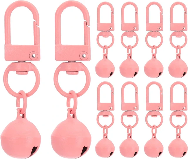 Main image of 10 PCS Dog Bell, Cat Bell Small Pet Collar Bells Keychain Cute Bulk Loud Jingle for Dog Collar Charm Pendant