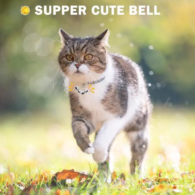 Alt view image 7 of 7 - Bells for Dog Collars - 2 Pack Pet Hanging Ring Bell Accessories for Dog & Cat, Pet Pendant Collar Charm with Heavy Duty Snap Clips