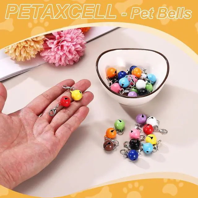 Alt view image 4 of 7 - Cat Bell, Small Matte Pet Copper Bell Collars Charm with Lobster Buckle Loud Crisp Sound Anti-Lost Pendant Accessory