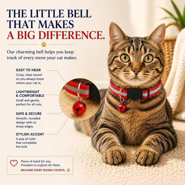 Alt view image 7 of 7 - 12-Pack Reflective Cat Collar Breakaway with Safety Elastic Band - Adjustable 7.5-12.5 Inch Lightweight Collar with Bell for Cats and Kittens