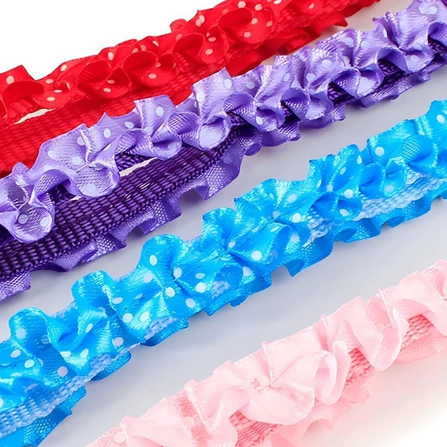 Alt view image 5 of 7 - Pink XXS Dog Collar, XS Puppy Collar with Bell, Teacup Kitten Cat Collars | Soft lace pet collar with bell;adjustable XXS XS sizes,lightweight for tiny,girl puppy,small female litter daily walking wea