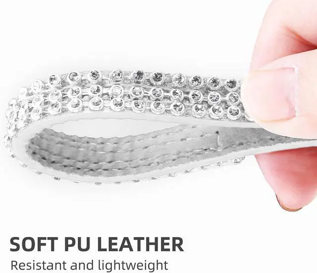 Alt view image 4 of 7 - Basic Adjustable Cat Collar with Bling Diamond and Double Bells, for Kitten and Small Puppy, Fashion and Shining Dog Rhinestone Collars, 6-8 in, Silver