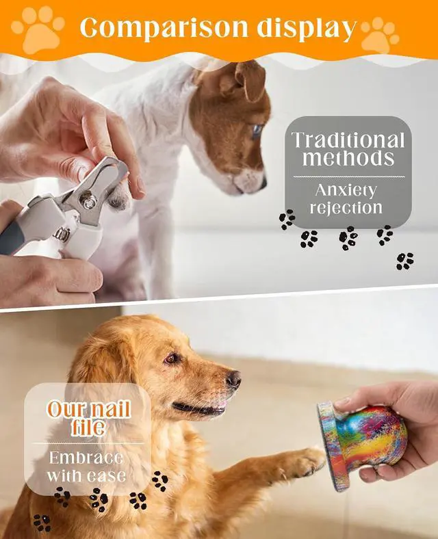 Alt view image 3 of 7 - Dog Nail File, 2PCS Wooden Gentle Easy Grip Pet Nail Filer Board for Cat Dog