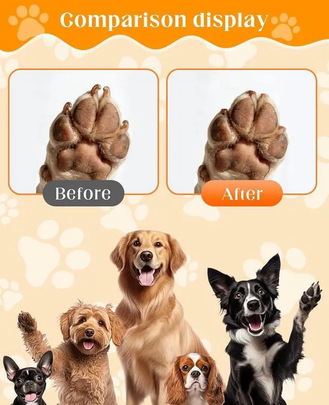 Alt view image 4 of 7 - Dog Nail File, 2PCS Wooden Gentle Easy Grip Pet Nail Filer Board for Cat Dog