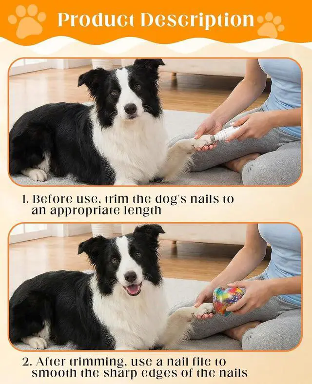 Alt view image 5 of 7 - Dog Nail File, 2PCS Wooden Gentle Easy Grip Pet Nail Filer Board for Cat Dog