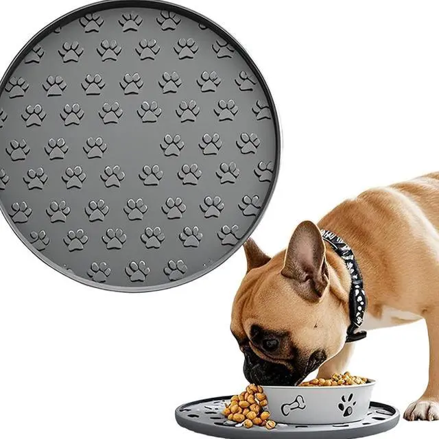 Main image of Silicone Pet Food Mat,Silicone Rubber Mat for Dog Bowls Dog Food Mat
