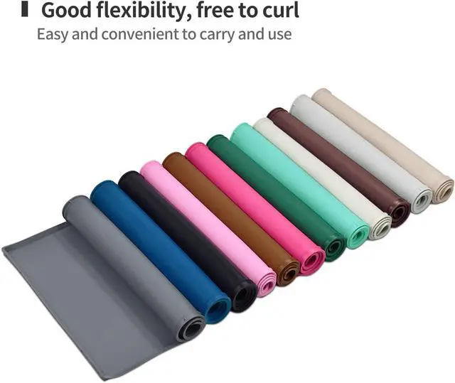 Alt view image 4 of 7 - Silicone Dog Food Mat Waterproof Pet Feeding Tray for Small Medium Dogs | Non slip pet bowl placemat with 0.6 inch raised edges and flexible roll up design.Fits most spaces.Size 18.5" x 11.5"