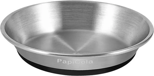 Main image of Stainless Steel Cat Bowl 1PC, Non-Slip cat Food Dish, Metal Cat Bowl | Heavy Duty, Whisker Friendly with Wide and Shallow Design, 6.3'' Wide, 0.7mm Thick 304 Stainless Steel, Ideal Pet Dish