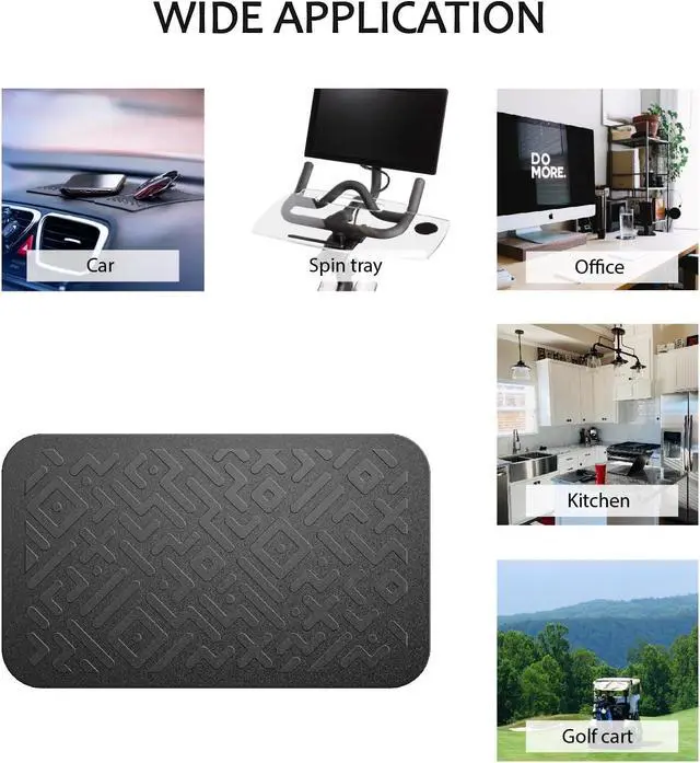 Alt view image 6 of 6 - Car Dashboard Non Slip Mat, Anti Slip Gel Pad, Multifunctional Fixate Anti Slide Sticky Dash Pad for Radar Detector, Cell Phone, Keys, Glass, Mirrors, GPS, Coins 5.3 x 3.2 inch (2 Pack)