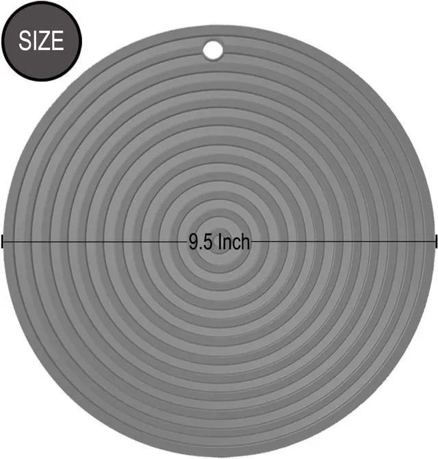 Alt view image 4 of 7 - 2 PCS Small Pet Food Mat for Cat and Dog, Grey 9.5"x9.5" | Bowl Placemat for Prevent Food and Water Overflow, Suitable for Medium and Small Pet