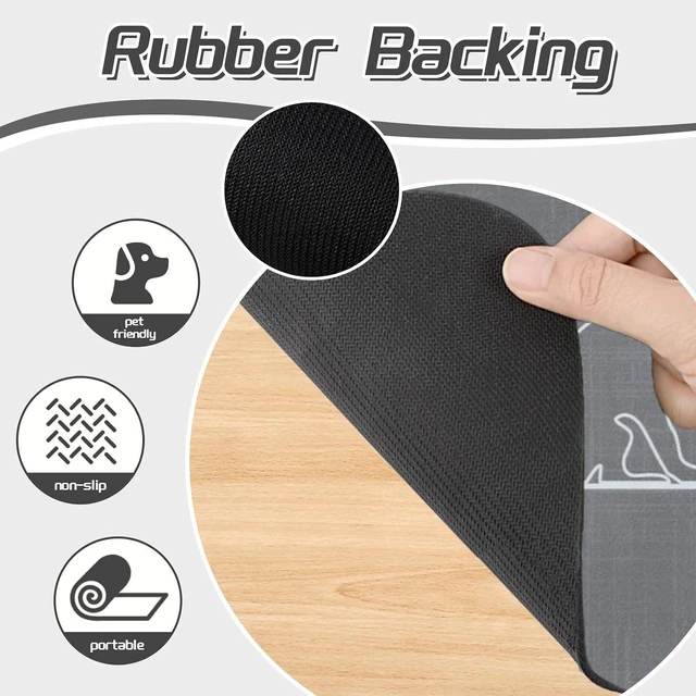 Alt view image 3 of 6 - Dog Bowl Mats, Cat Feeding Mat, Non-Slip Super Absorbent,No Stains Quick Dry Dog Water Dispenser.for Messy Drinkers.Easy Clean.Dog & Cat