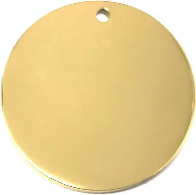 Alt view image 7 of 7 - Laser Engraved Stainless Steel Pet Name Tags Personalized on Both Sides for Pet Collar - Dog ID Tag, Dog Name Tag, Cat ID Tag, Cat Name Tag (Gold - Princess, Small)