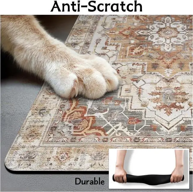 Alt view image 6 of 7 - Pet Food Mats for Floor, Absorbent Dog Mat for Food and Water Dispenser Mat, Dog Food Mat Quick Dry Cat Food Mat Pet Supplies
