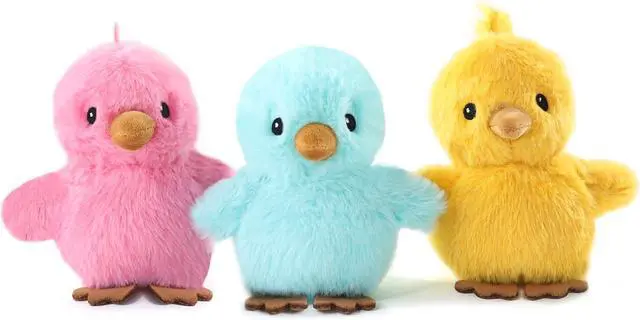 Main image of 3PCS 6'' Squeak Plush Toy, Funny Animal Sets Pet Interactive Play for Small,Medium Dogs Assorted Color