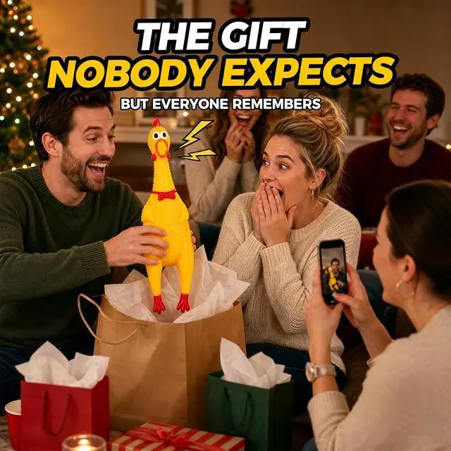 Alt view image 7 of 7 - Screaming Chicken, Squeaky Chicken Dog Toys Gag Gifts Prank | Novelty Toy Party Favors for Kids Adults, Goodie Bag Fillers Basket Stuffers