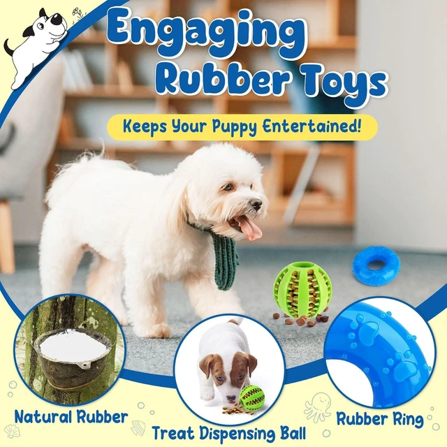 Alt view image 5 of 6 - 9 Pack Puppy Toys Set for Small Dogs, Teething & Interactive Play | No-Stuffing Octopus-Shaped Toy, Squeaky & Crinkle Sounds, Interactive Tugging, Keep Dogs Busy, Indoor & Outdoor Play