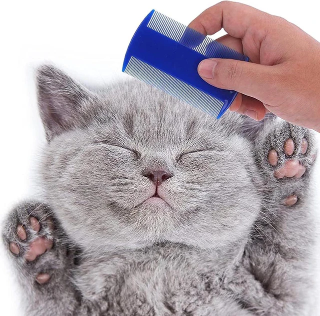 Alt view image 6 of 7 - 6Pcs Grooming Kit with Brush, Hair Remover, Shampoo Brush, Double-Sided Comb, Nail Clipper and Trimmer for Rabbits, Hamsters, Bunnies, and Guinea Pigs - Blue