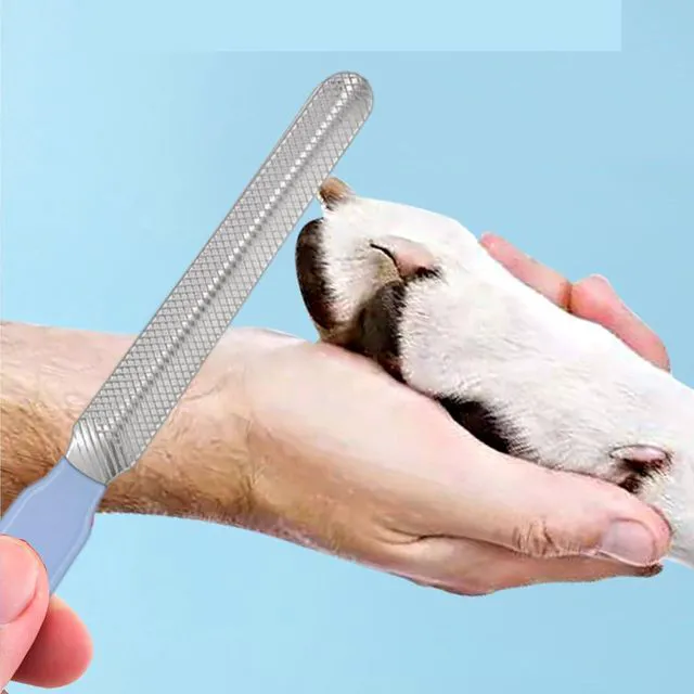 Alt view image 7 of 7 - 6Pcs Grooming Kit with Brush, Hair Remover, Shampoo Brush, Double-Sided Comb, Nail Clipper and Trimmer for Rabbits, Hamsters, Bunnies, and Guinea Pigs - Blue