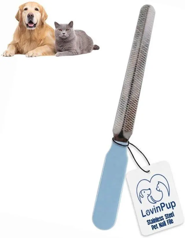 Main image of 6-Inch Stainless Steel Pet Nail File Cat & Dog Nail File | Professional Cat & Dog Nail File for Quiet & Precise Claw Smoothing Durable Cat & Dog Grooming Supplies for Home Use