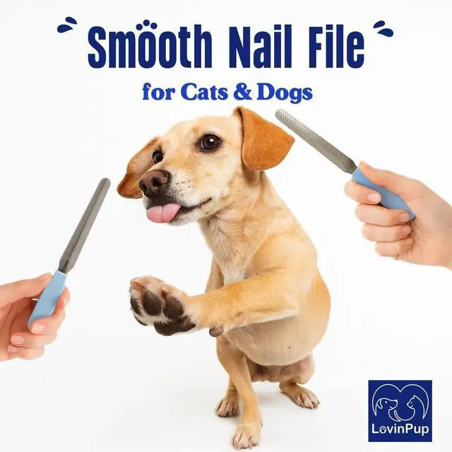 Alt view image 2 of 7 - 6-Inch Stainless Steel Pet Nail File Cat & Dog Nail File | Professional Cat & Dog Nail File for Quiet & Precise Claw Smoothing Durable Cat & Dog Grooming Supplies for Home Use