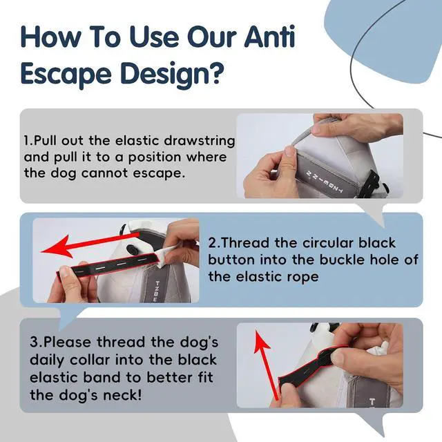 Alt view image 5 of 7 - Soft Dog Cone Collar Alternative, Comfortable Elizabethan Dog Neck Pillow Cone for Medium Dogs (Maltese Bichon), Protective Adjustable Head Recovery Cone After Surgery Anti Licking