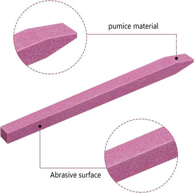 Alt view image 4 of 7 - 12 Pcs Stone Nail File Pumice Stone Stick Nail Cuticle Pusher Rock for Fingernail Toenail Buffing Tools for Home Salon