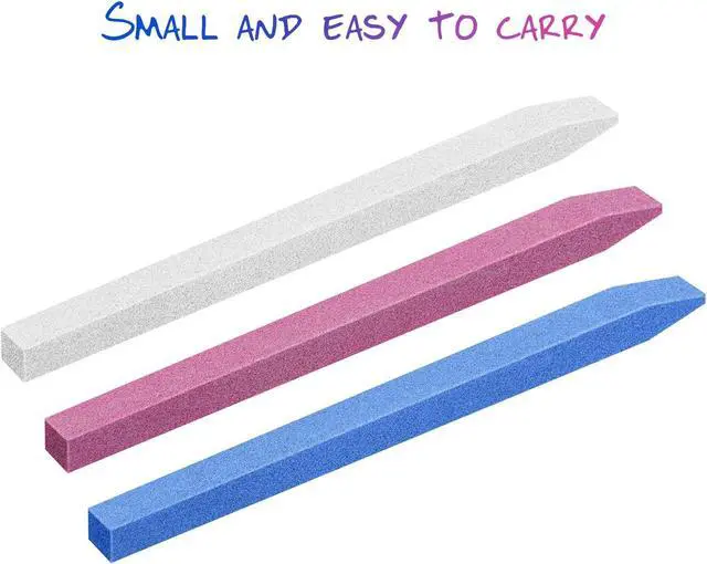 Alt view image 6 of 7 - 12 Pcs Stone Nail File Pumice Stone Stick Nail Cuticle Pusher Rock for Fingernail Toenail Buffing Tools for Home Salon