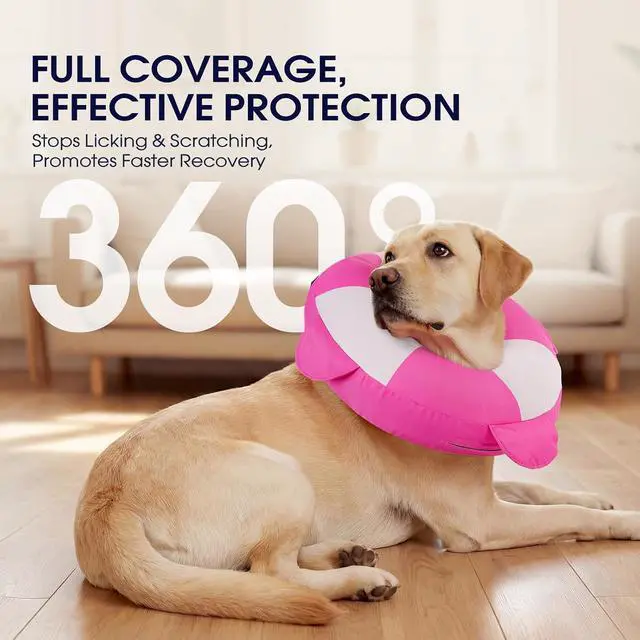 Alt view image 2 of 7 - Inflatable Dog Recovery Collar, Comfortable Cone Alternative | Comfort Beyond the Cone | Pillow-Like Comfort | Full-View Freedom | Lick-Free Healing | Stay-Put Fit | Easy-Clean Design