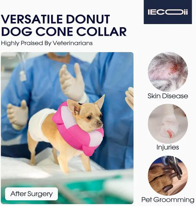 Alt view image 5 of 7 - Inflatable Dog Recovery Collar, Comfortable Cone Alternative | Comfort Beyond the Cone | Pillow-Like Comfort | Full-View Freedom | Lick-Free Healing | Stay-Put Fit | Easy-Clean Design
