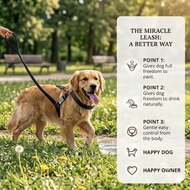 Alt view image 4 of 7 - NoPull Dog Leash Attachment, Chest Loop Design | Headcollar alternative without face straps; humane training tool that improves walking control and reduces neck pressure