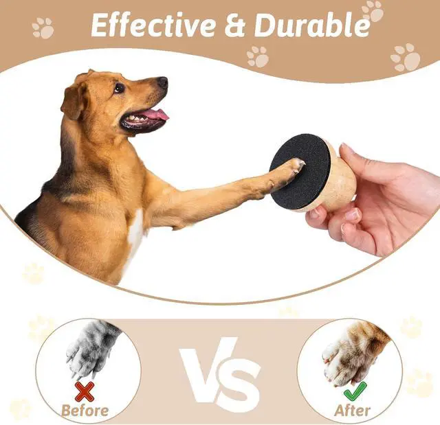 Alt view image 5 of 7 - Dog Nail File Board, Cat Nail File for Cats, Dog Scratch Pad for Nails, Dog Nail Scratch Board for Dogs, Nail File for Dogs,Cat Nail File Scratcher,Pet Nail File with 3 Pcs Replaceable Sandpaper(Wood)