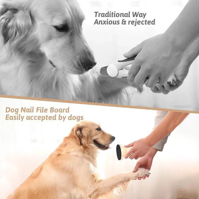 Alt view image 4 of 7 - Dog Nail File Board, Cat Nail File for Cats, Dog Scratch Pad for Nails, Dog Nail Scratch Board for Dogs, Nail File for Dogs,Cat Nail File Scratcher,Pet Nail File with 3 Pcs Replaceable Sandpaper(Wood)