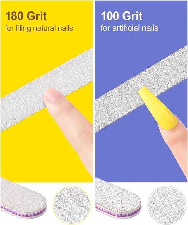 Alt view image 5 of 7 - Nail File and Buffer Blocks with Nail Care Kit | 13 Pcs Manicure Kit for Women, with Milk and Honey Cuticle Oil, Cuticle Trimmer Set