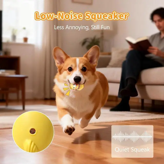 Alt view image 2 of 7 - Squeaky Puppy Toys, Interactive Animal Dog Toy, Latex Rubber Balls for Puppies Mini Small Breed Dogs