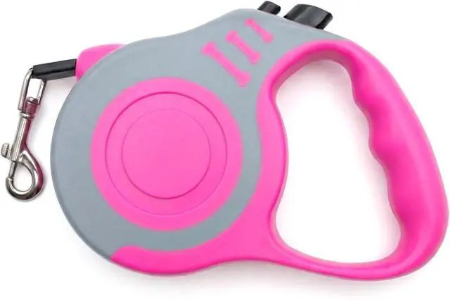 Alt view image 7 of 8 - Retractable Dog Leash Lightweight 10/16FT Leash with Non-Slip Handle, for Small Dogs Puppy(Gray Pink, 10FT) | with Non-Slip Handle for Small Dogs Puppy (Gray Pink, 10FT)