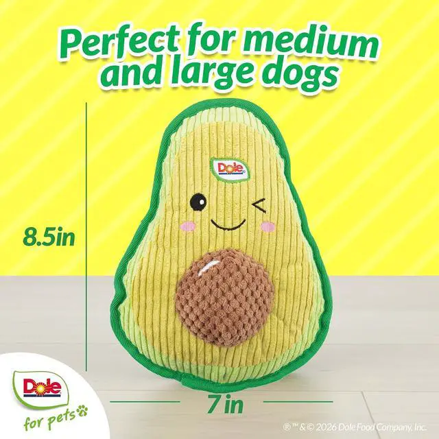 Alt view image 6 of 7 - Dog Toys for Small Dogs and Medium Dogs, Squeaky Dog Toys Plush Avocado, Stuffed Toys for Dogs