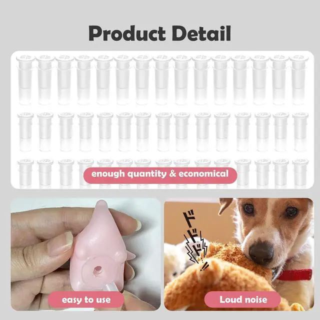 Alt view image 5 of 7 - 90Pcs Shoe Squeakers Reeds Insert Noise Maker Toys Tiny Squeakers, Replcing Toddlers Shoes Inserts, or Squeaking Both Directions for Pet Balls